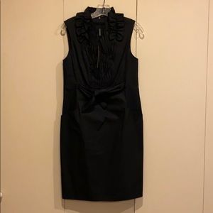 Sleeveless Elie Tahari black dress.
